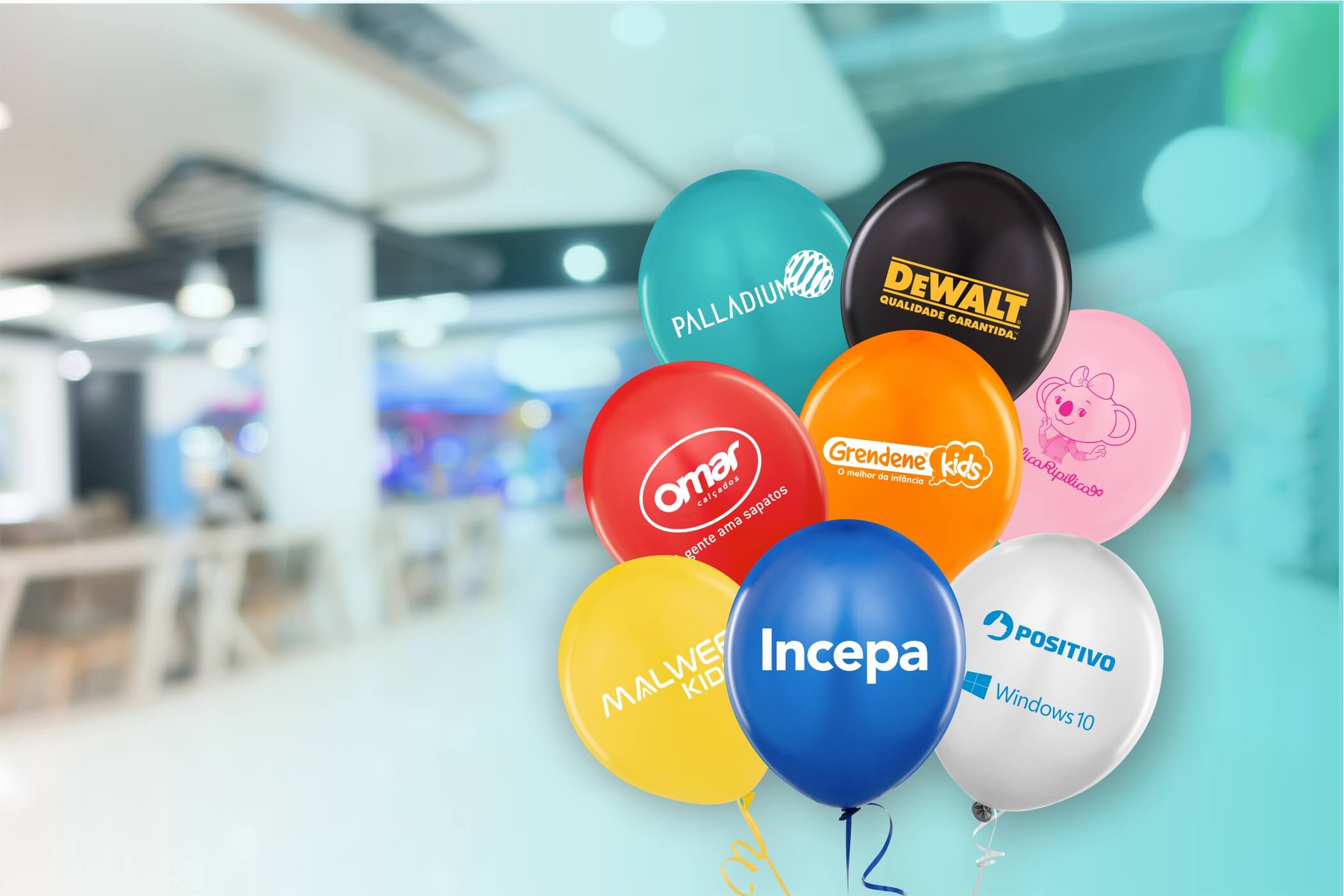 Balões Personalizados com marcas de empresas de Maringá PR