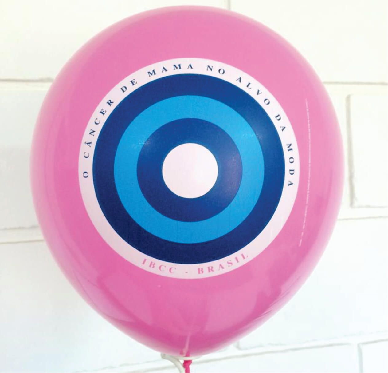 bexiga personalizada rosa 